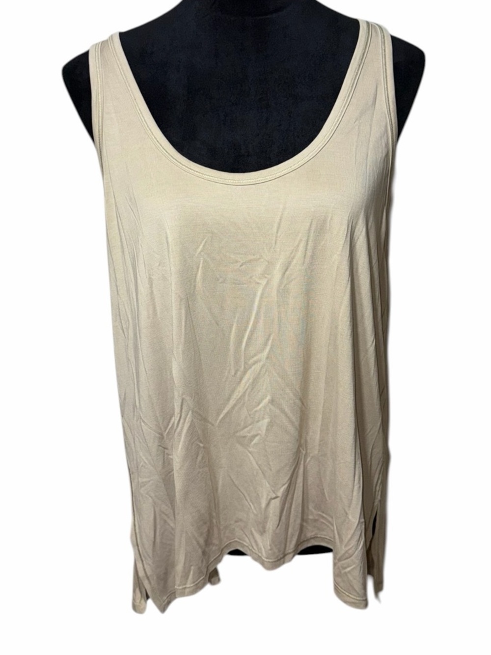 lululemon athletica Light Beige Scoop Neck Tank